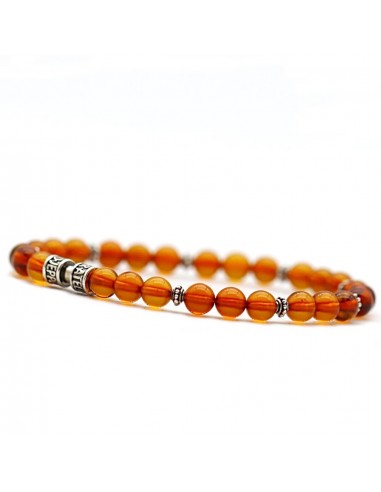 Bracelet ambre & argent 925 - 6mm offre 