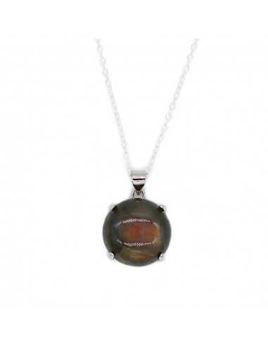 Pendentif labradorite & argent 925 l'évolution des habitudes 