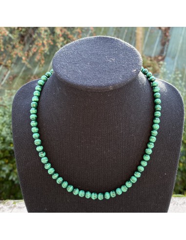 Collier en malachite qualité AA 6mm Paris Déstockage Promo