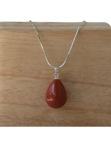 Pendentif en jaspe rouge pas cher chine