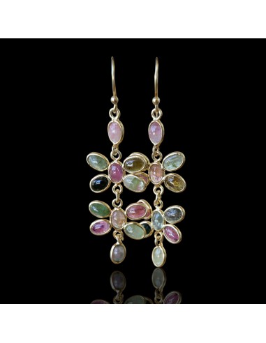 Boucles d’oreilles tourmaline multicolore 50% de réduction en Octobre 2024