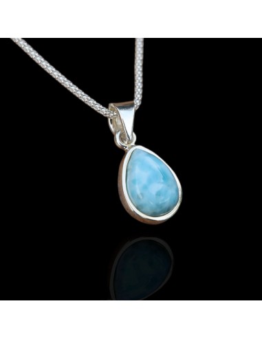 Collier unique en Larimar de technologie