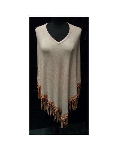 PONCHO CACHEMIRE BEIGE/CAMEL Toutes les collections ici