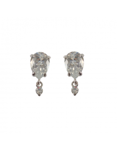 BOUCLES D'OREILLES POIRE DIAMOND Véritable concentré