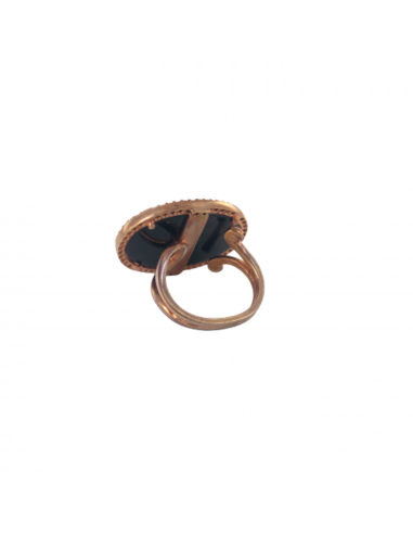 BAGUE AGATE NOIR Comparez plus de prix