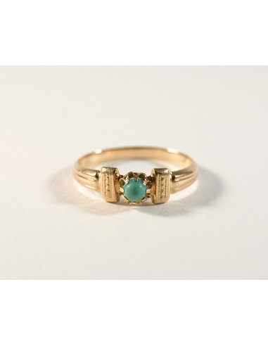 Bague or rose et turquoise destockage