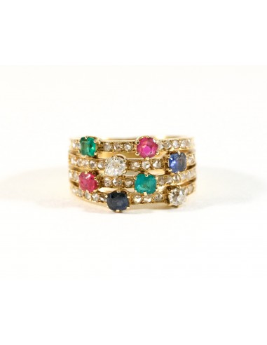 Bague de harem, diamant et pierres de couleurs vente chaude votre 