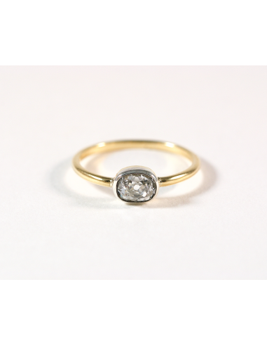 Bague solitaire or jaune et diamant offre 