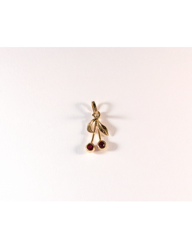 Pendentif cerise or jaune destockage