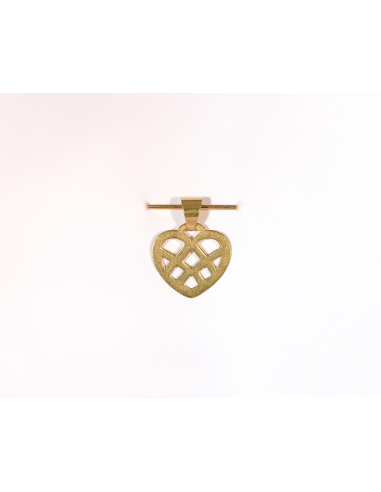 Pendentif coeur en or jaune pas cher chine