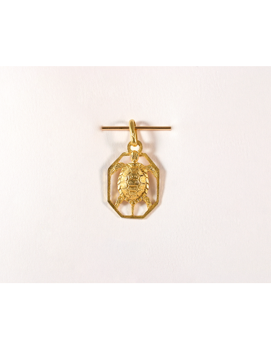 Pendentif tortue en or jaune de la marque