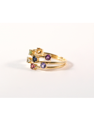 Bague fils et pierres de couleurs ou a consommer sur place