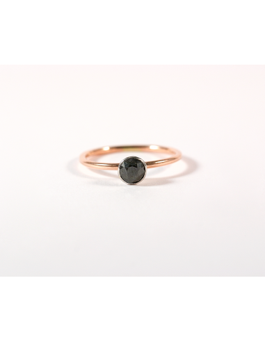 Bague Diamant Noir - reCréation Par le système avancé 